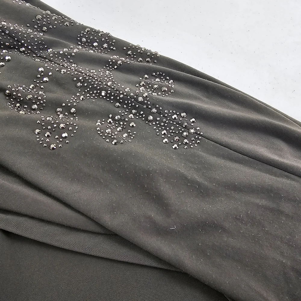 Joseph Ribkoff Women's Avocado Rhinestone Top Size 14 - Picture 7 of 7